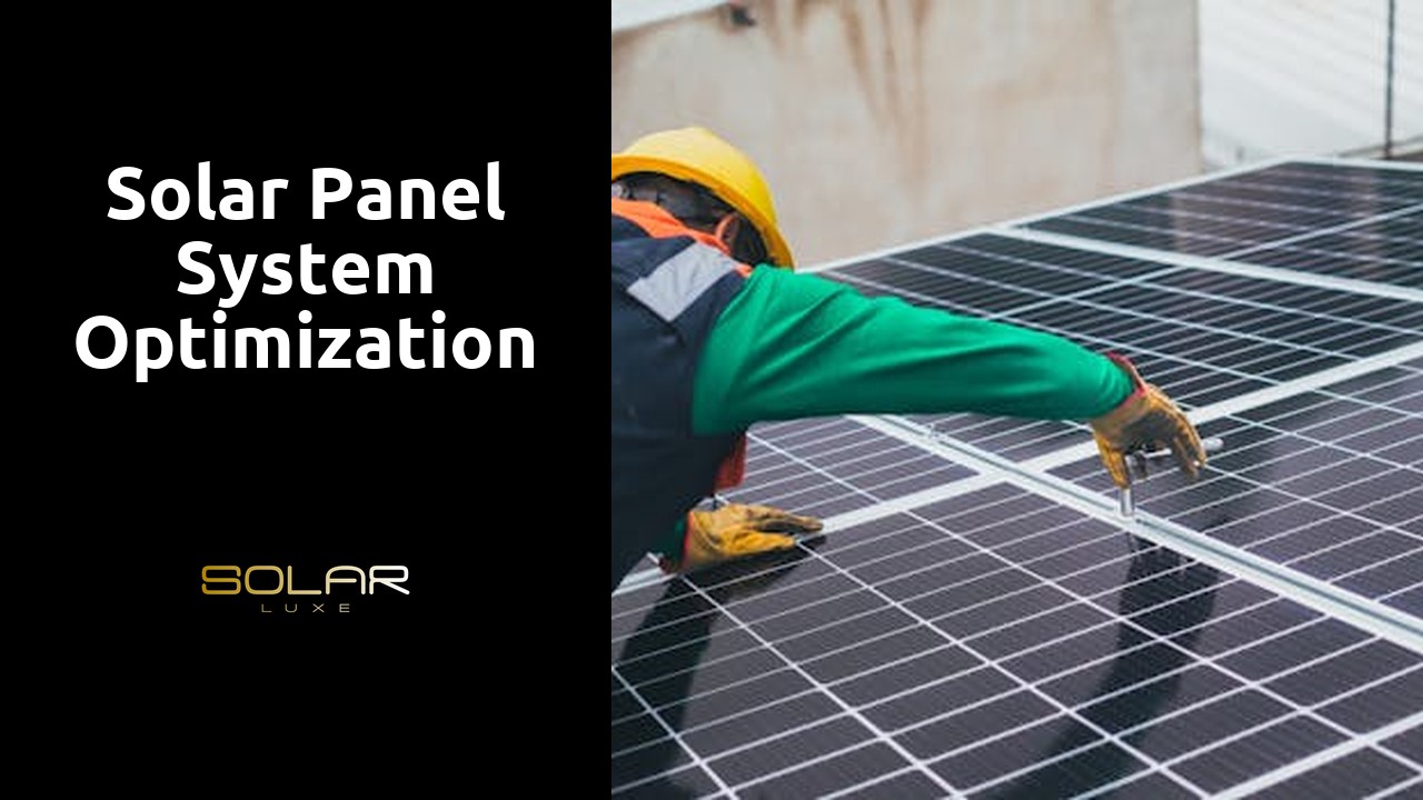 Solar Panel System Optimization