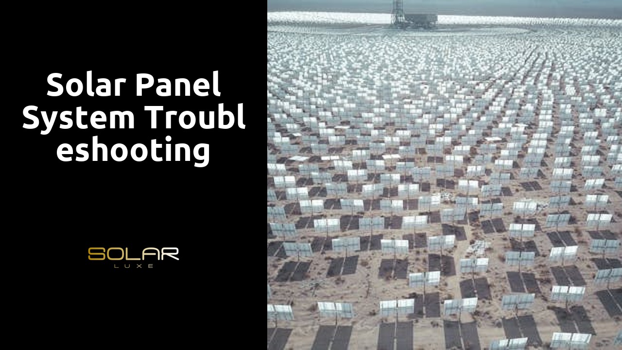 Solar Panel System Troubleshooting